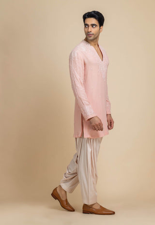 Aftaab blush pink kurta and salwar