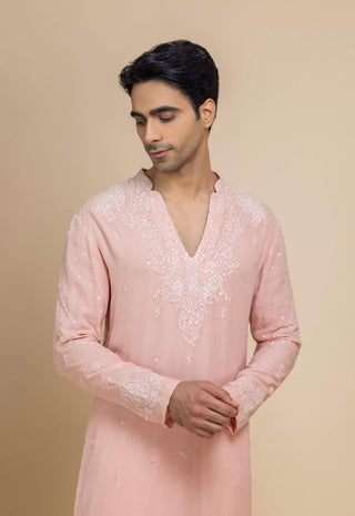 Aftaab blush pink kurta and salwar