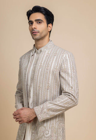 Dune silver ivory short open jacket set