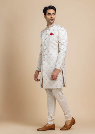 Pearl dynasty sherwani set