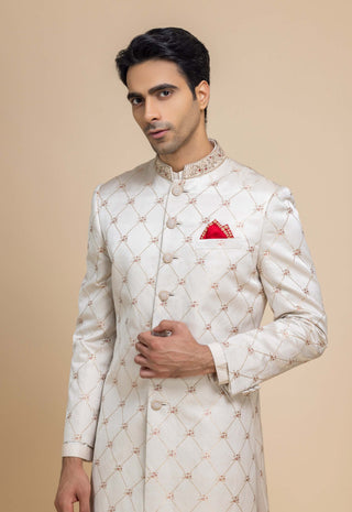 Pearl dynasty sherwani set