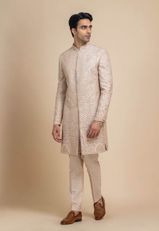 Blush élan sherwani set