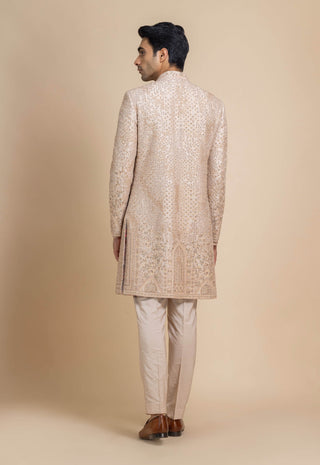 Blush élan sherwani set
