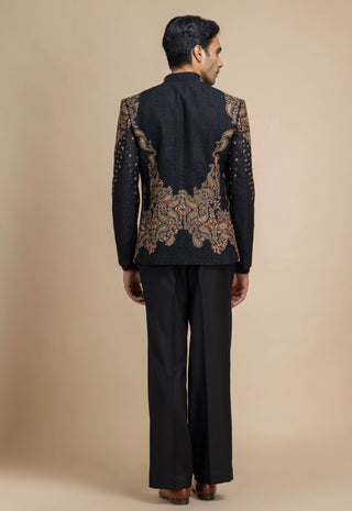 Kaashnoir black jacket, shirt and pant