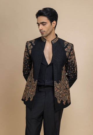 Kaashnoir black jacket, shirt and pant