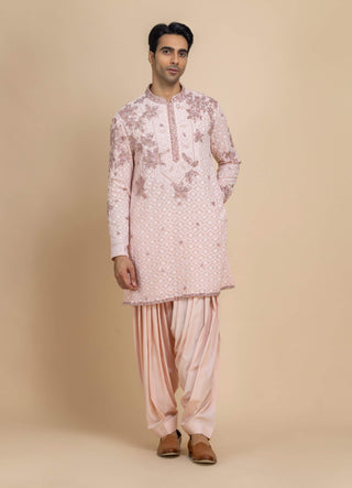 Rayyan rose quartz kurta and salwar