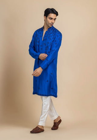 Blue monarch kurta and pant