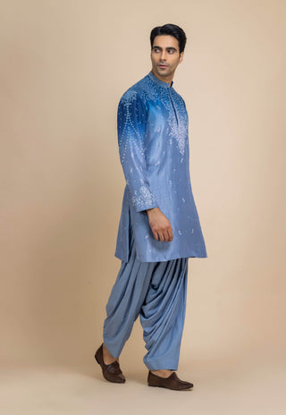 Neel ombre kurta and salwar