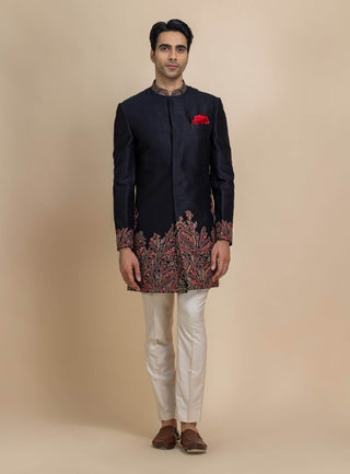 Raven thread achkan set