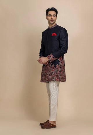 Raven thread achkan set