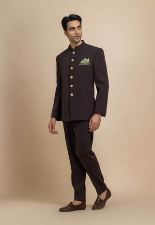 Umber royale bandhgala set