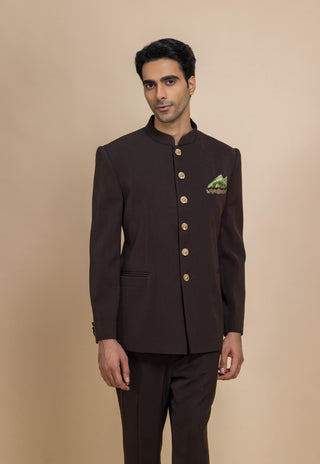 Umber royale bandhgala set