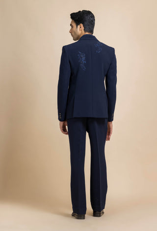 Ember navy blue tuxedo set