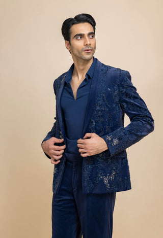 Sapphire luxe tuxedo set