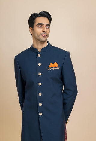 Midnight majesty achkan set