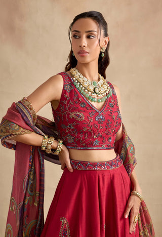 Aashna magenta lehenga set