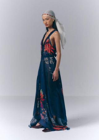 Midnight Floral Dress