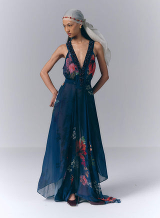 Midnight Floral Dress