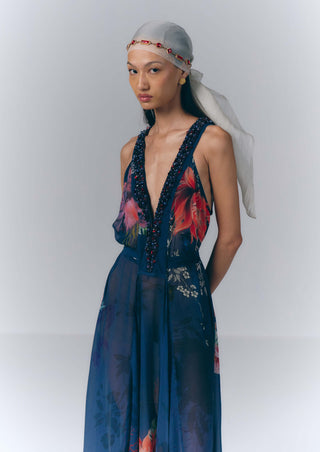 Midnight Floral Dress