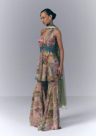 Eden Bloom Peplum And Sharara Set