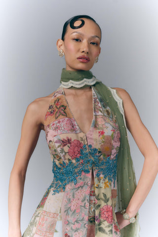 Eden Bloom Peplum And Sharara Set