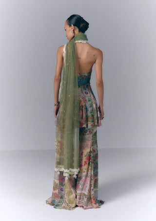 Eden Bloom Peplum And Sharara Set