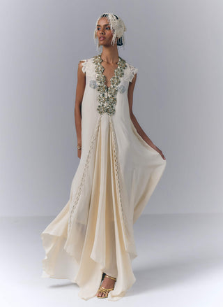 Ivory Cascade Dress