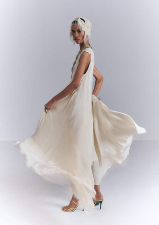 Ivory Cascade Dress