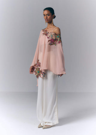Peach Petal Kaftan WIth Pants