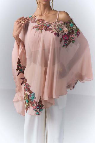 Peach Petal Kaftan WIth Pants