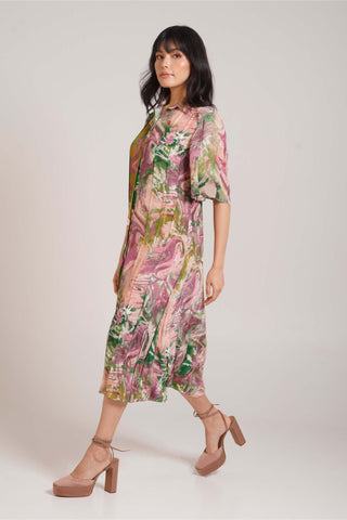Ira pleated dress