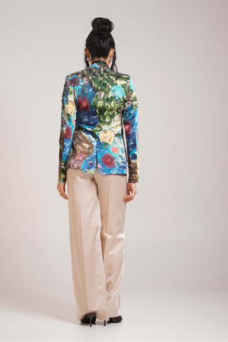 Gaia blazer and wide-leg trousers set
