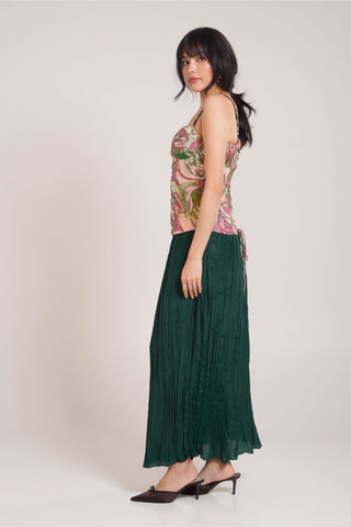 Ira embroidered corset and maxi skirt