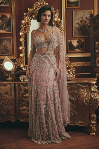 Cordelia pink lehenga set