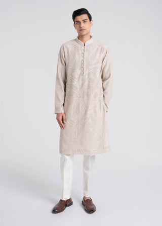 Moon rock embroidered classic kurta set
