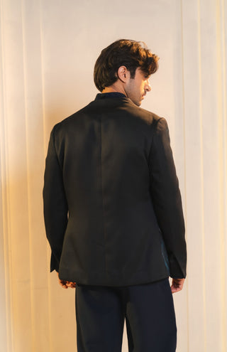 Black handpainted tauras blazer set
