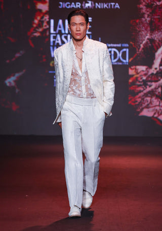 Pearlfect open jacket set