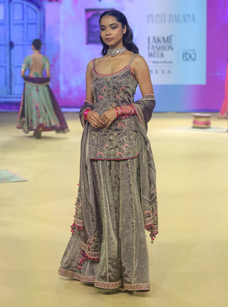 Punit Balana Baingani Noor Sharara Set available on indiaspopup