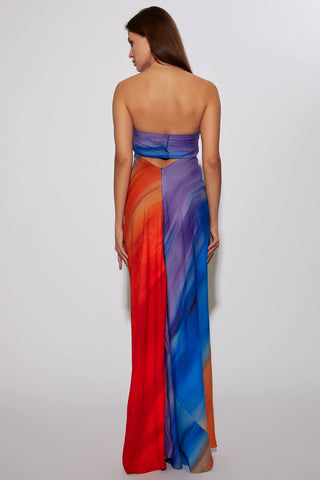 Deme By Gabriella-Multicolor Tube Dress-INDIASPOPUP.COM
