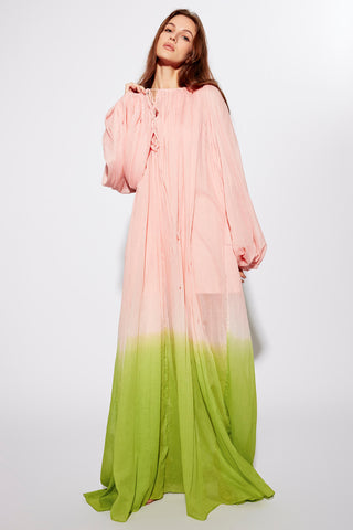 Deme By Gabriella-Pink Green Oversized Dress-INDIASPOPUP.COM