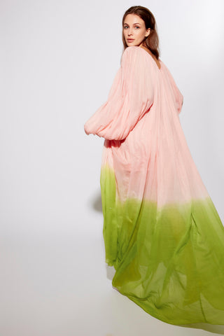 Deme By Gabriella-Pink Green Oversized Dress-INDIASPOPUP.COM