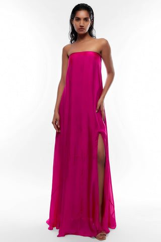 Deme By Gabriella-Hot Pink Tube Dress-INDIASPOPUP.COM