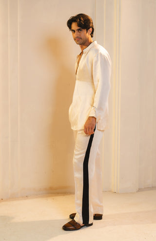Concept hand paint blazer and kurta set