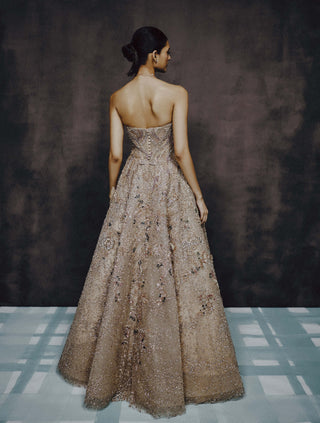 Opaline bloom ball gown