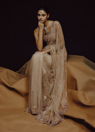 Seraphic sheen sari set