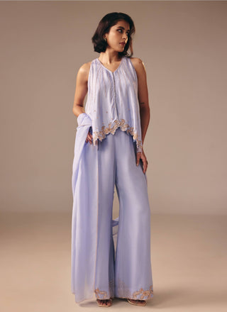 Powder blue palazzo and tunic set