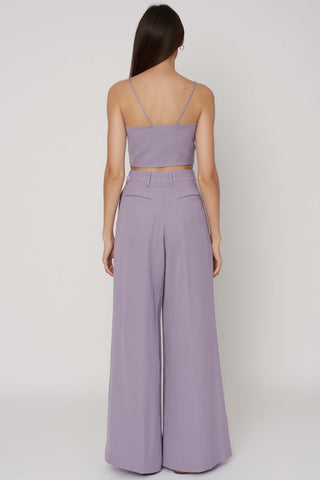 Deme By Gabriella-Lilac Crop Top And Pants-INDIASPOPUP.COM