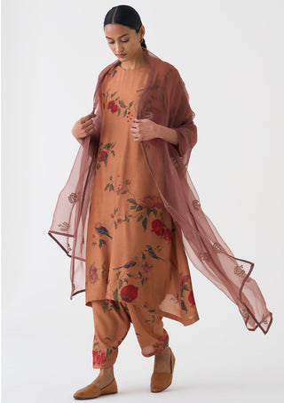 Bloome old rose kurta and pants