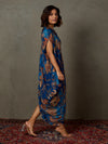 Royal blue kylie floral dress with inner