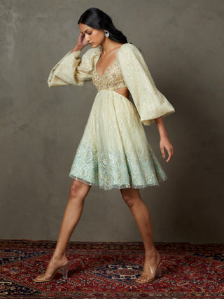 Ri.Ritu Kumar-Off-White Sterling Dress-INDIASPOPUP.COM
